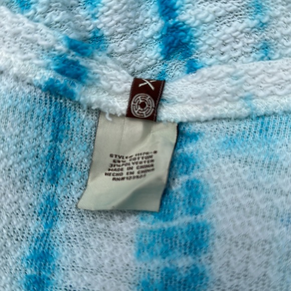 XCVI SWIMSUIT cover/tunic size large blue & white - Picture 7 of 7